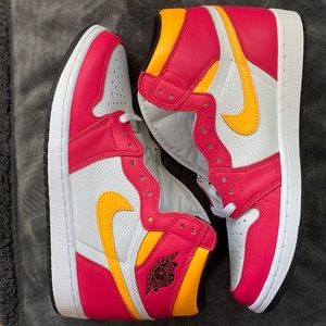 Air Jordan’s pink and yellow